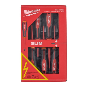 Afbeeldingen van MILWAUKEE® Schroevendraaierset VDE Tri-lobe SL/PH (7-delig) Tri-Lobe VDE Screwdriver PH SET - 7pc