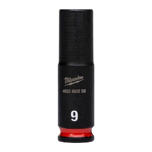 Afbeeldingen van MILWAUKEE® Slagdop 1/4 lang 9 mm 1/4" impact socket deep - 1 pc