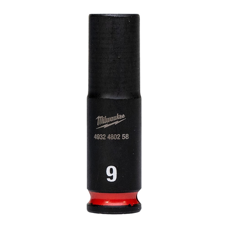 Afbeeldingen van MILWAUKEE® Slagdop 1/4 lang 9 mm 1/4" impact socket deep - 1 pc