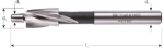 Afbeeldingen van HSS-G Kopverzinkfrees 180°, DIN 373, M5