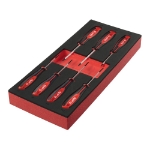 Afbeeldingen van MILWAUKEE® Foam Inlay schroevendraaier TX Set 1 (7 delig) Screwdriver TX Set 1 Foam Insert - 7 pc