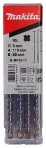 Afbeeldingen van Makita B-46492-10 P2S: Betonboor 5x110mm 