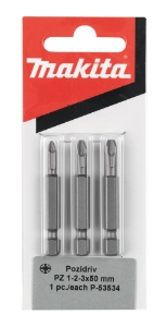 Afbeeldingen van Makita P-53534 Schroefbitset 3-delig PZ