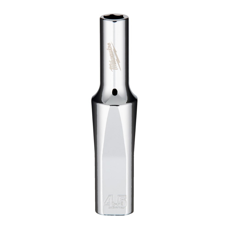 Afbeeldingen van MILWAUKEE® Dop 1/4˝ FOUR FLAT™ lang 1/4 Drive Socket - Metric Deep - 4.5 mm