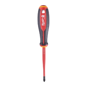 Afbeeldingen van MILWAUKEE® Schroevendraaier VDE Tri-lobe PZ/ SL2 X100 Tri-Lobe VDE Screwdriver PZ/ SL2 x100
