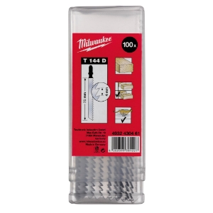 Afbeeldingen van MILWAUKEE® decoupeerzaagbladzaagblad 75 x 4 mm T 144 D - 100 pcs
