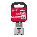 Afbeeldingen van MILWAUKEE® Dop 3/8˝ FOUR FLAT™ 3/8 Drive Socket Metric Standard - 22 mm