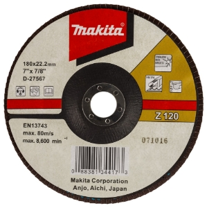 Afbeeldingen van Makita D-27567 Lamellenschuurschijf 180mm 