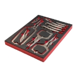 Afbeeldingen van MILWAUKEE® Foam inlay TORQUE LOCK™ griptangenset (11-delig) Grip Pliers Set Foam Insert - 11 pcs