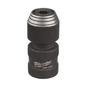 Afbeeldingen van MILWAUKEE® ⅜˝ slagvaste doppen - adapters Adaptor ShW 3/8" SQ to 1/4" Hex - 1 pc