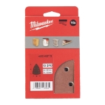 Afbeeldingen van MILWAUKEE® Schuurpapier voor schuurmachines 93 x 93 mm 100 x 147 H&L GR 240 - 10 pcs