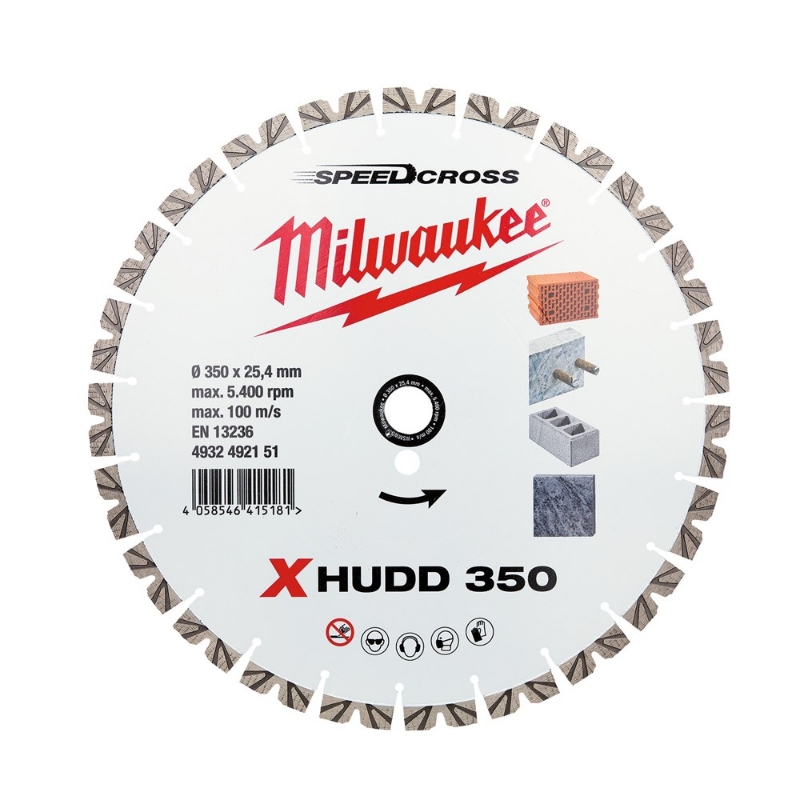 Afbeeldingen van MILWAUKEE® Doorslijpschijf Speedcross X-HUDD XHUDD 350 mm - 1 pc