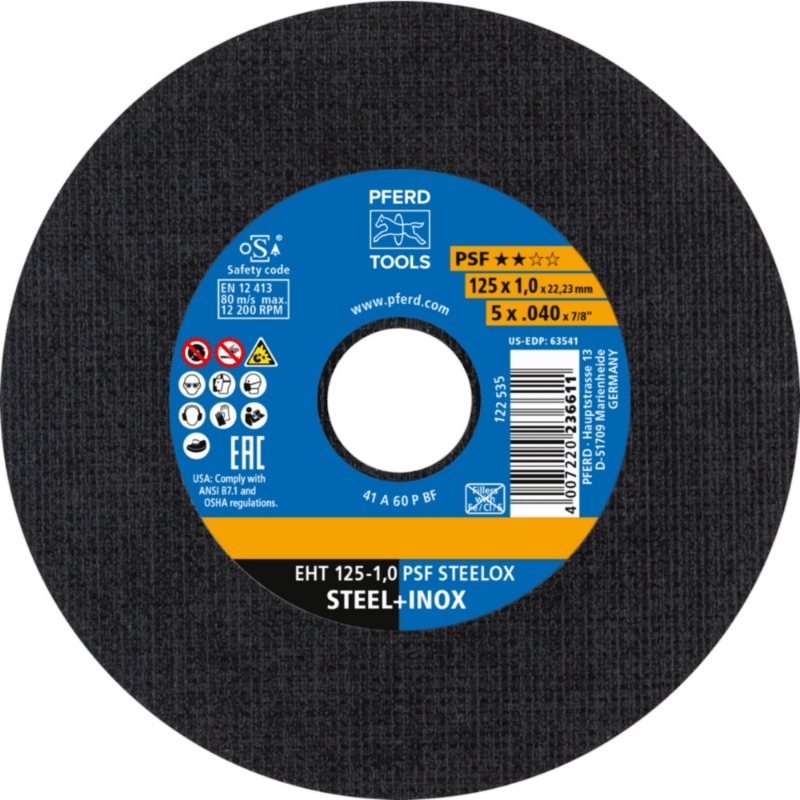 Afbeeldingen van PFERD Doorslijpschijf, rvs EH/EHT PSF STEELOX