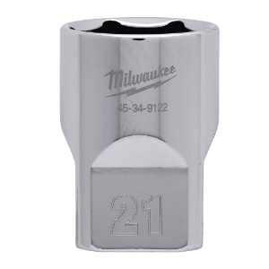 Afbeeldingen van MILWAUKEE® Dop 1/2˝ FOUR FLAT™ 1/2 Drive Socket Metric Standard - 21 mm