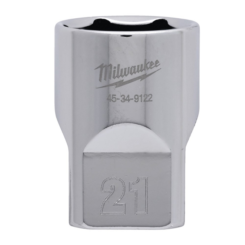 Afbeeldingen van MILWAUKEE® Dop 1/2˝ FOUR FLAT™ 1/2 Drive Socket Metric Standard - 21 mm