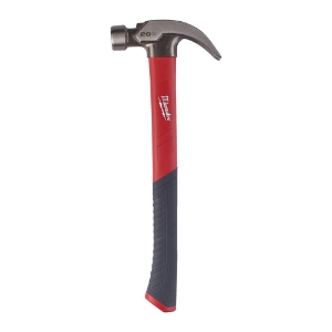Afbeeldingen van MILWAUKEE® Klauwhamer Fiberglas gebogen 570g Fiberglass Curved Claw Hammer 20oz / 570g