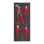 Afbeeldingen van MILWAUKEE® Foam inlay tangenset (4-delig) 4 pc Pliers Foam Insert Set