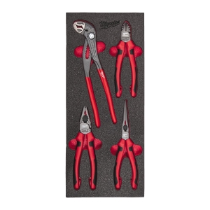 Afbeeldingen van MILWAUKEE® Foam inlay tangenset (4-delig) 4 pc Pliers Foam Insert Set