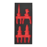 Afbeeldingen van MILWAUKEE® Lege foam inlays voor stalen gereedschapswagens Empty 4 pc Insulated Pliers Set Foam Insert