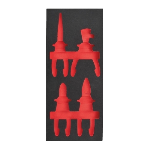 Afbeeldingen van MILWAUKEE® Lege foam inlays voor stalen gereedschapswagens Empty 4 pc Insulated Pliers Set Foam Insert