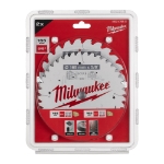 Afbeeldingen van MILWAUKEE® Cirkelzaagbladen voor cirkelzaagmachines CSB Twin Pack 165 x 24T/40T - 2pc