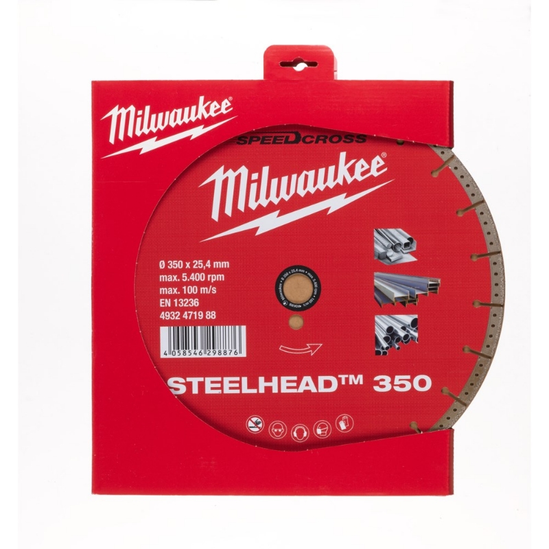Afbeeldingen van MILWAUKEE® Doorslijpschijf Speedcross STEELHEAD Steelhead 350 mm - 1 pc