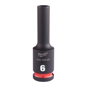 Afbeeldingen van MILWAUKEE® Slagdop 3/8 lang 6 mm 3/8" impact socket deep - 1 pc