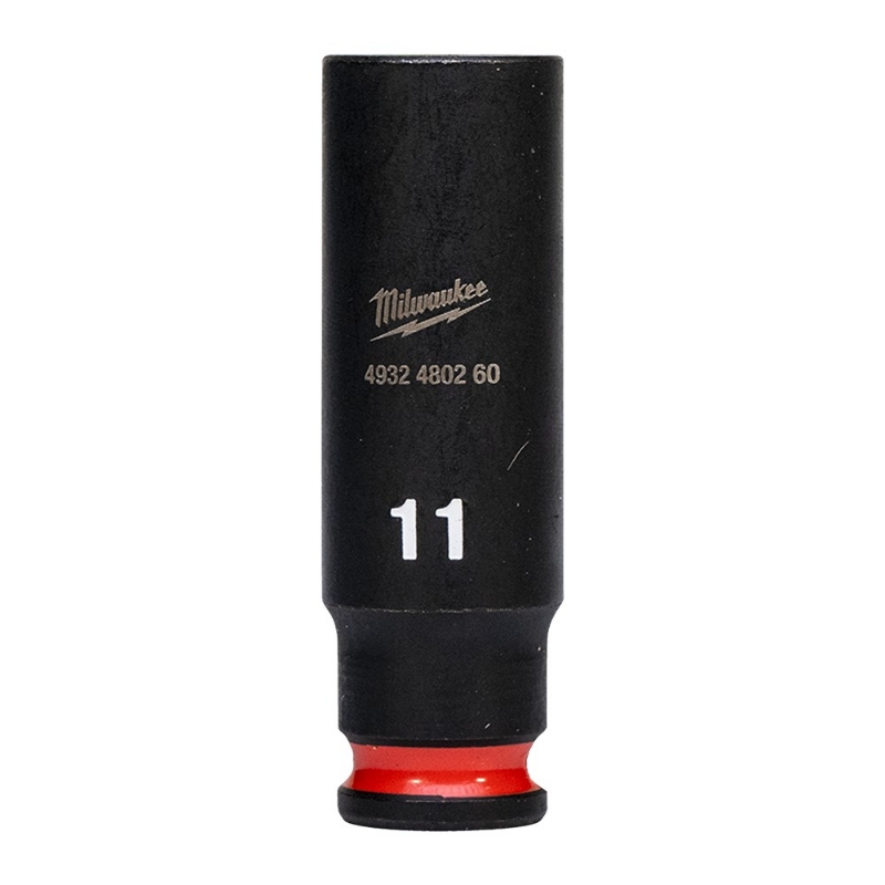 Afbeeldingen van MILWAUKEE® Slagdop 1/4 lang 11 mm 1/4" impact socket deep - 1 pc