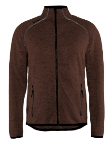 Afbeeldingen van Gebreid vest XL Bruin/Zwart