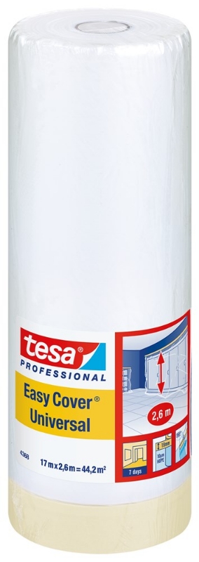 Afbeeldingen van tesa® 2-in-1: Maskeringsfolie met maskeringstape 4368