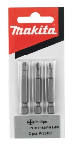 Afbeeldingen van Makita P-53403 Schroefbitset 3-delig PH