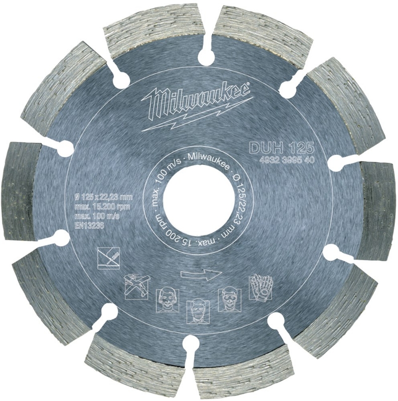 Afbeeldingen van MILWAUKEE® Diamantdoorslijpschijf DUH 125 mm - 1 pc