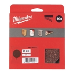 Afbeeldingen van MILWAUKEE® Schuurpapier voor vlakschuurmachines ⌀125 & 150 mm 150 mm H&L GR 40 - 10 pc