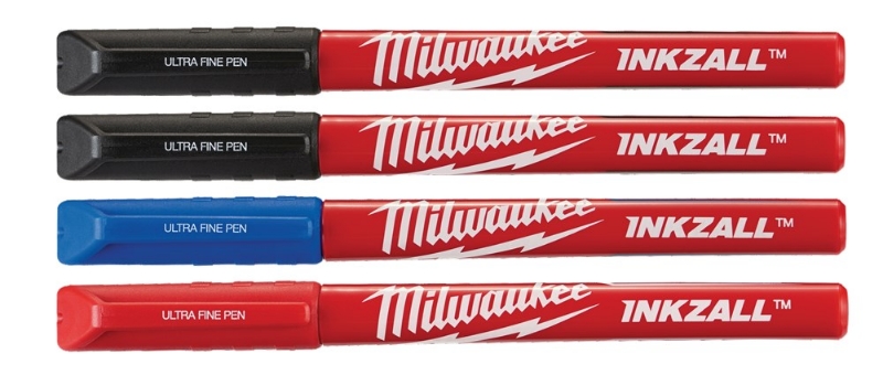 Afbeeldingen van MILWAUKEE® Marker Inkzall Fine Tip Colour Pens - 4 pcs