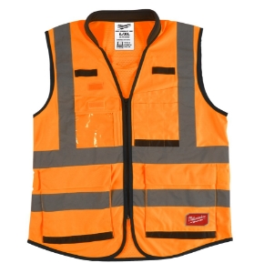 Afbeeldingen van MILWAUKEE® Premium hi-vis veiligheidshesje Premium High-Visibility Vest Orange - 2XL/3XL