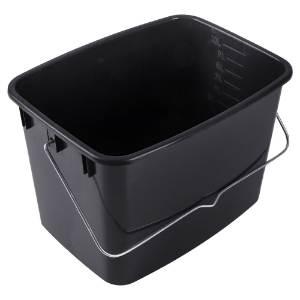 Afbeeldingen van Verfemmer, 10 liter, Zwart kunststof