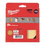 Afbeeldingen van MILWAUKEE® Excentrische Vlakschuurmachine Schuurpapier ⌀ 125 & 150 mm HP 150 mm H&L GR 80 - 10 pc