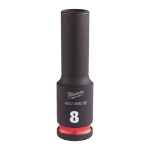 Afbeeldingen van MILWAUKEE® Slagdop 3/8 lang 8 mm 3/8" impact socket deep - 1 pc