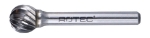 Afbeeldingen van Rotec HM Stiftfrees, kogelvorm, model D (KUD) 433