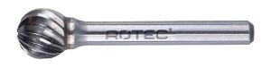 Afbeeldingen van Rotec HM Stiftfrees, kogelvorm, model D (KUD) 433