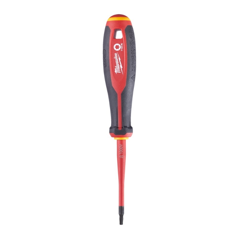 Afbeeldingen van MILWAUKEE® Schroevendraaier VDE Tri-lobe T15 X75 Tri-Lobe VDE Screwdriver T15 x75