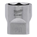 Afbeeldingen van MILWAUKEE® Dop 3/8˝ FOUR FLAT™ 3/8 Drive Socket Metric Standard - 21 mm