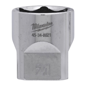 Afbeeldingen van MILWAUKEE® Dop 3/8˝ FOUR FLAT™ 3/8 Drive Socket Metric Standard - 21 mm