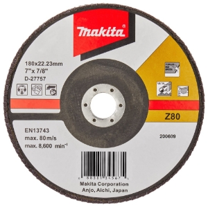 Afbeeldingen van Makita D-27757 Lamellenschuurschijf 180mm Z80