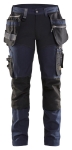 Afbeeldingen van 7115 Dames Werkbroek C42 blauw/zwart