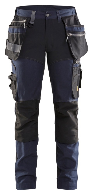 Afbeeldingen van 7115 Dames Werkbroek C42 blauw/zwart