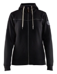 Afbeeldingen van Dames Hooded sweatshirt met rits gevoerd