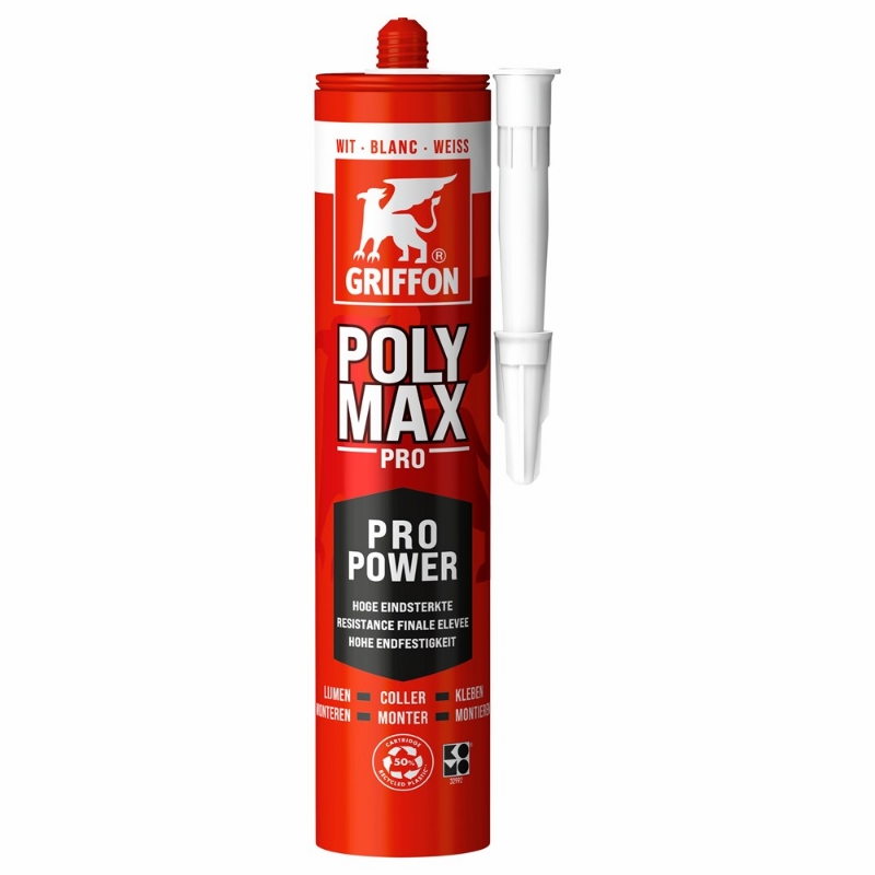 Afbeeldingen van Griffon Poly Max® Pro Power Wit Koker 425 g NL/FR/DE