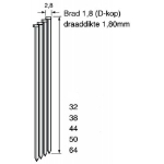 Afbeeldingen van Brad DA18 CRvs 38 mm doos 4,00mille