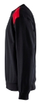 Afbeeldingen van 3580 Sweatshirt bi-colour m zwart/rood